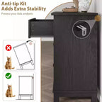 Comò a 7 cassetti, cassettiera da 137 cm con contenitore, organizer in legno per camera da letto, soggiorno, ingresso
