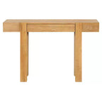 Consolle in legno massello con contenitore nascosto e hub di ricarica integrato