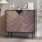 31.5 Storage Cabinet with Shelf & Doors, Modern Sideboard Buffet, Free-Standing Accent Cabinet for Dining Room, Living Room, or Entryway