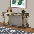 Royal Hampton Sofa Table with Bottom Shelf in Golden Brown