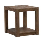 Liberty Furniture,Broadmore Living Room Square Chairside Table - Cobblestone Brown