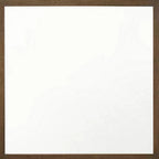Specchio da parete con cornice quadrata in legno a venatura naturale, marrone, 40 pollici