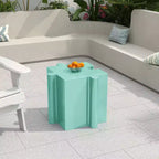 Tavolino modulare con puzzle, tavolino in MGO per uso interno ed esterno, soggiorno, patio