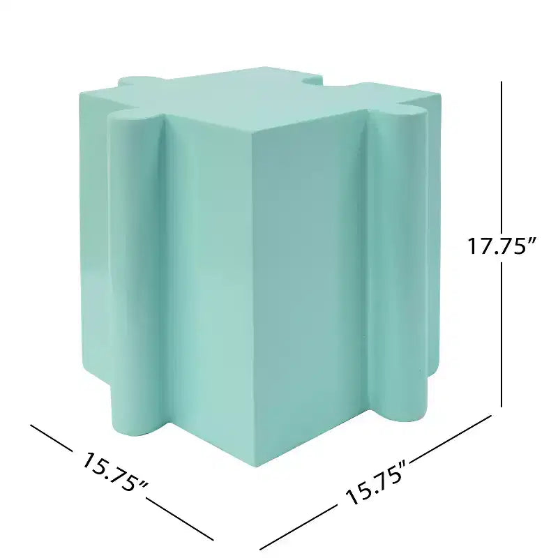 Tavolino modulare con puzzle, tavolino in MGO per uso interno ed esterno, soggiorno, patio