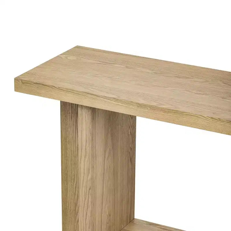 Tavolo consolle da ingresso da 60 pollici con ripiano aperto e gambe a T