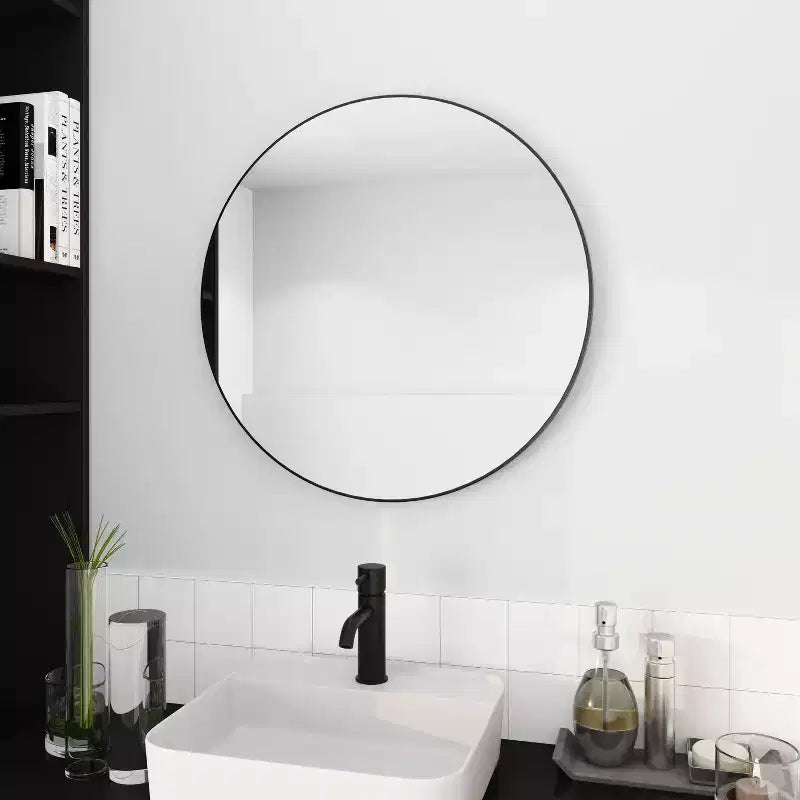 Specchio da bagno a parete 24x32 pollici con cornice in alluminio