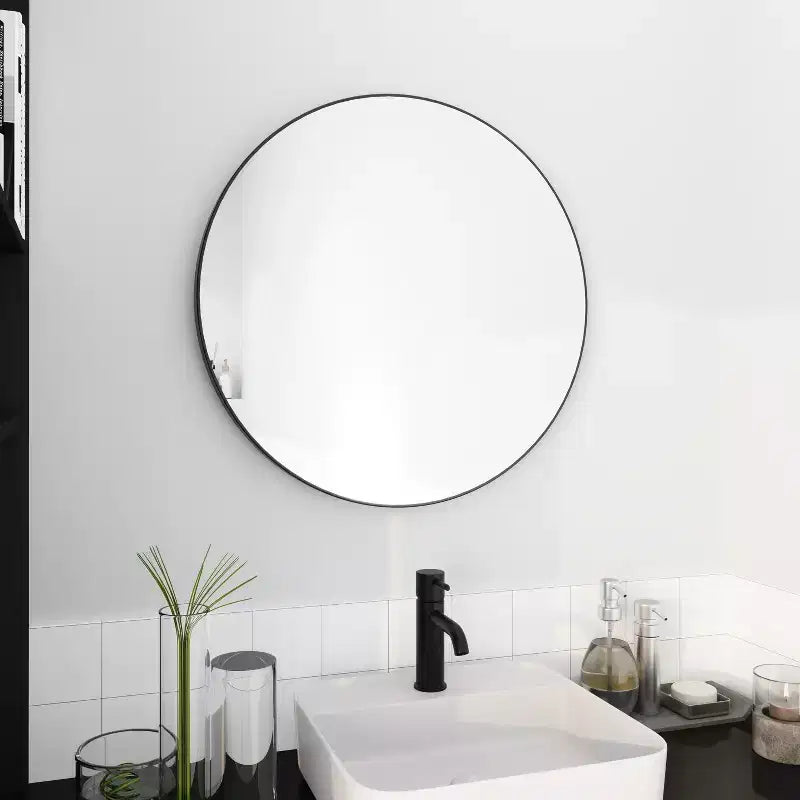 Specchio da bagno a parete 24x32 pollici con cornice in alluminio
