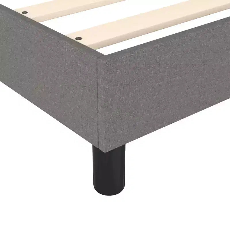 Struttura letto matrimoniale queen size con rivestimento in tessuto