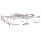 Struttura letto matrimoniale queen size con rivestimento in tessuto