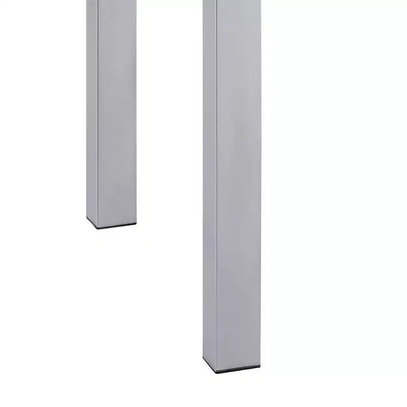 Tavolino Accent 22" Bianco Lucido / Gambe Cromate