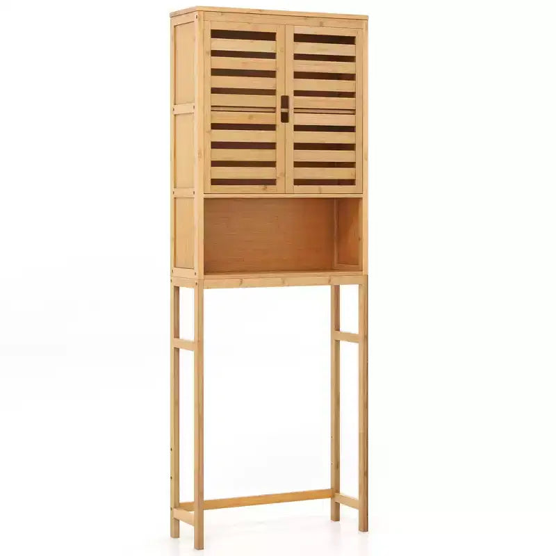 Mobiletto portaoggetti da bagno sopra il WC – Scaffale da bagno in bambù