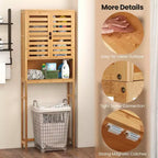Mobiletto portaoggetti da bagno sopra il WC – Scaffale da bagno in bambù
